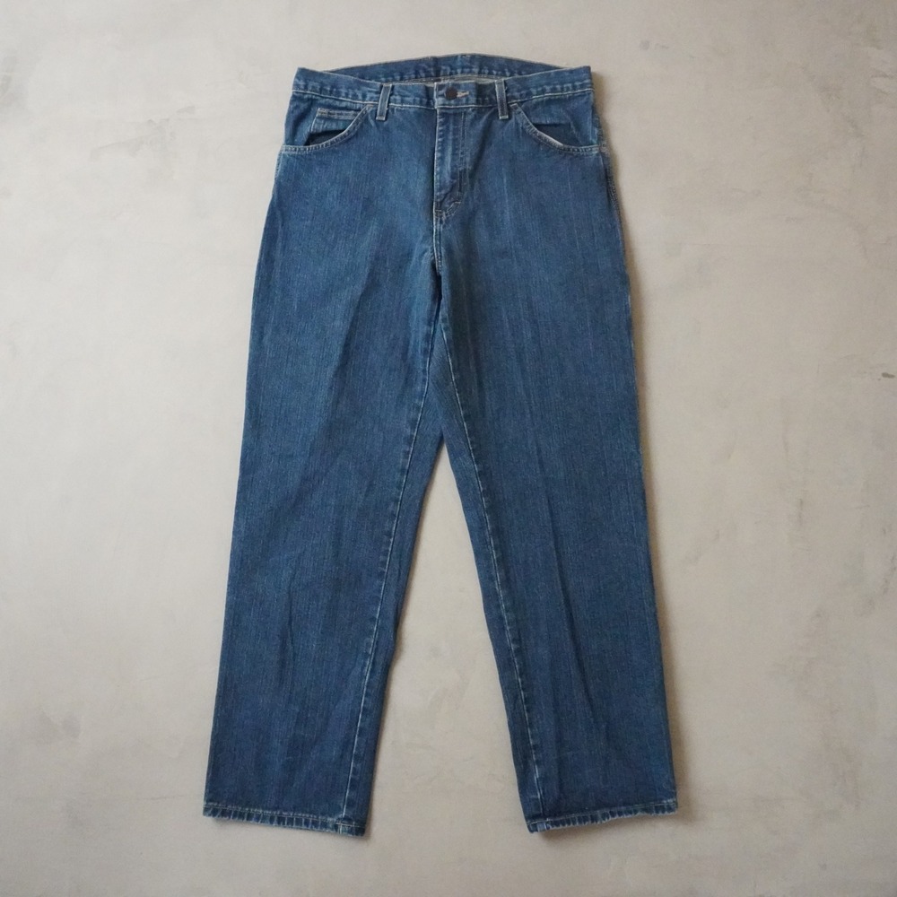 Dickies Carpenter Jeans 32x30 Mens Blue Denim Utility Workwear Straight Leg
